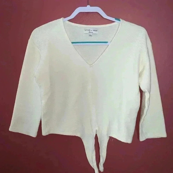 Madewell Texture & Thread White Top - Picture 2 of 5